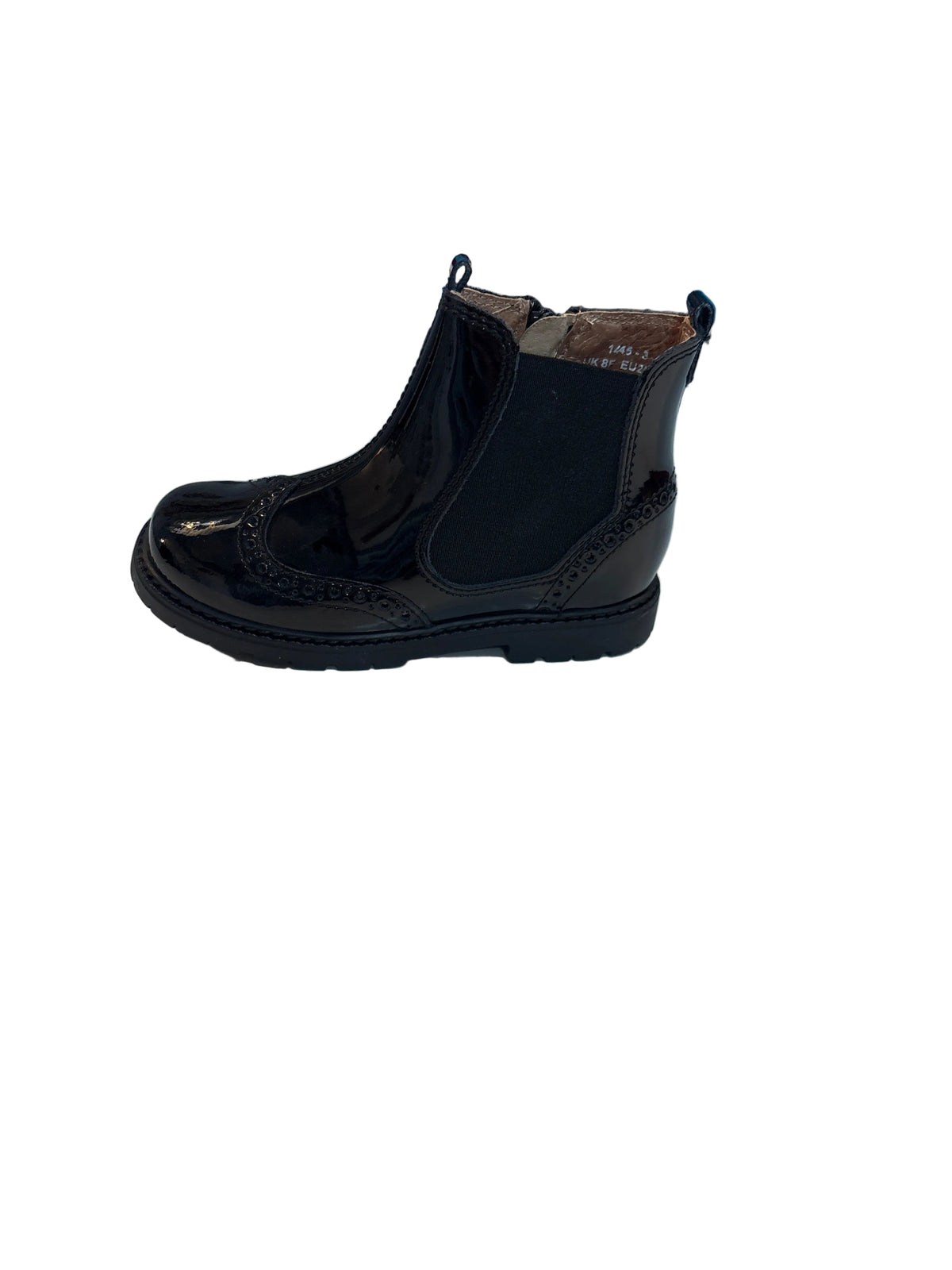 Start Rite Chelsea Black Patent Boot
