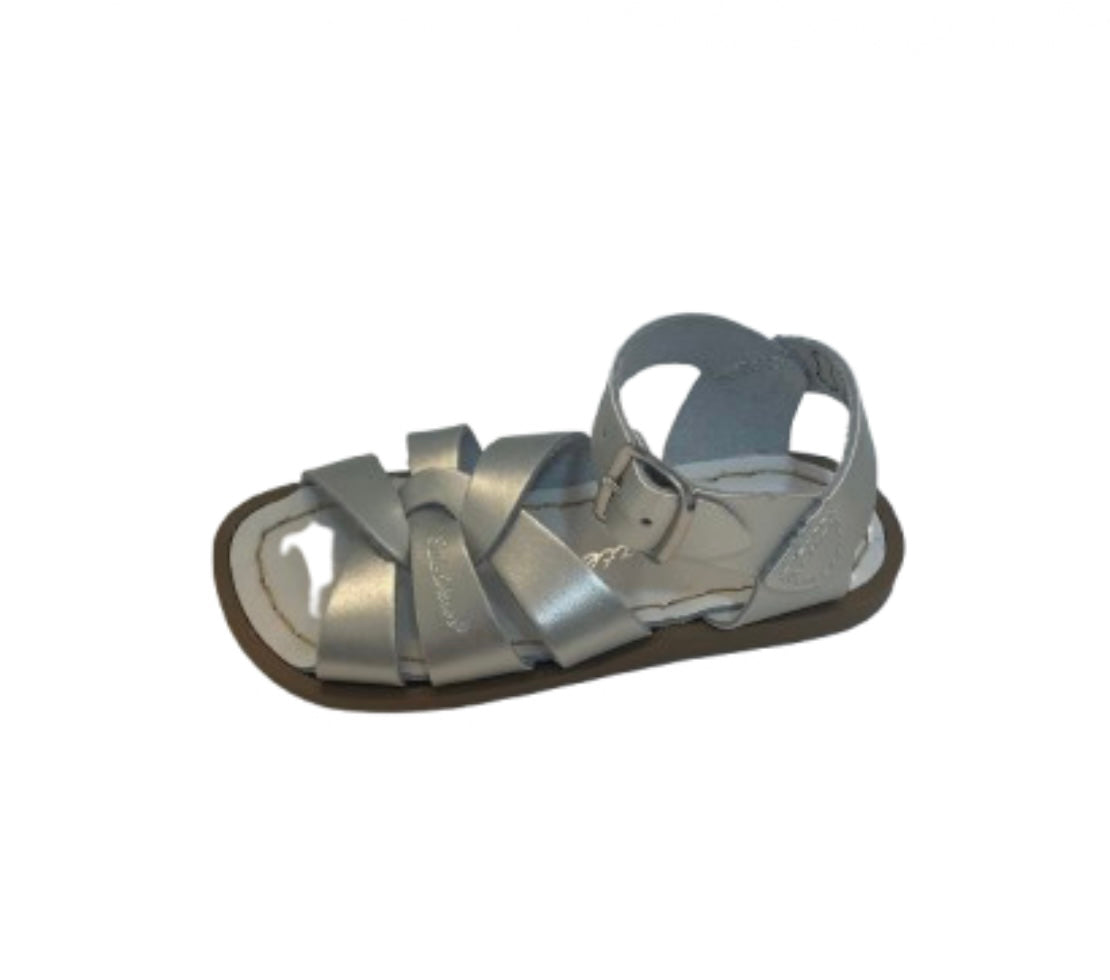 Saltwater silver sandals