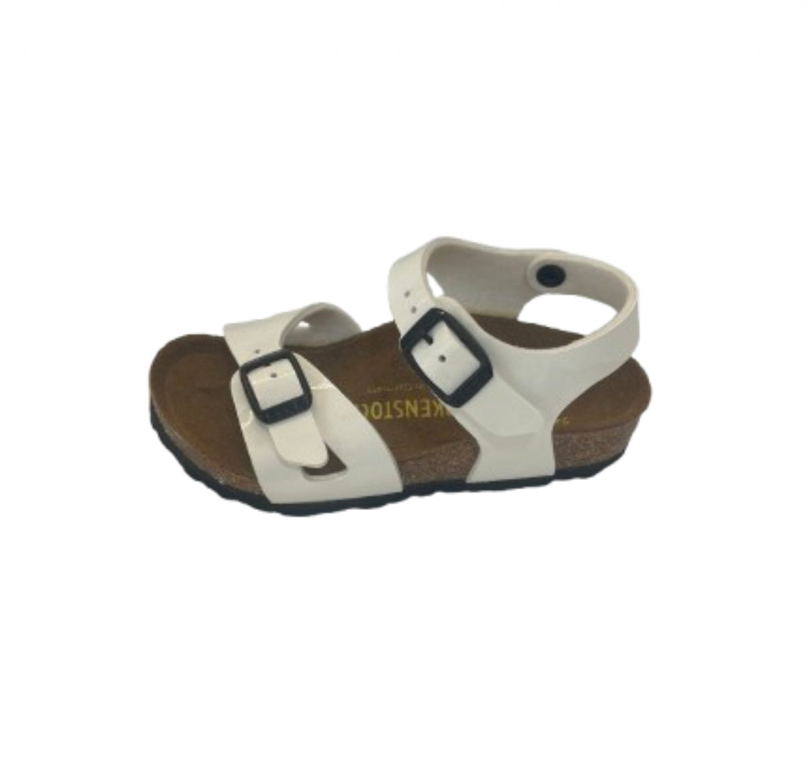 Birkenstock white patent