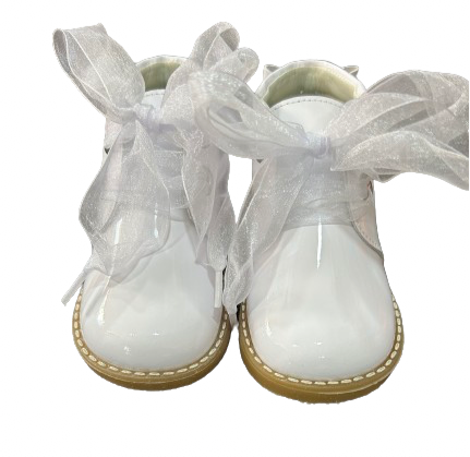 Andanine white bow boots
