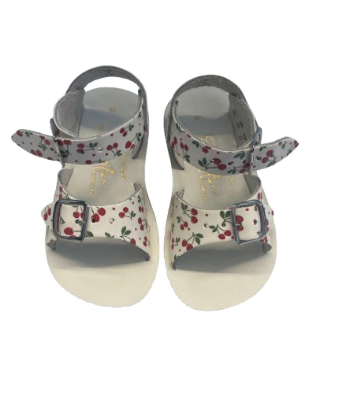 Saltwater cherry print sandal