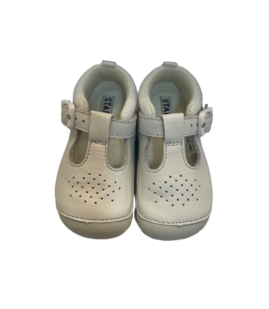 Start Rite Baby Jack White Leather