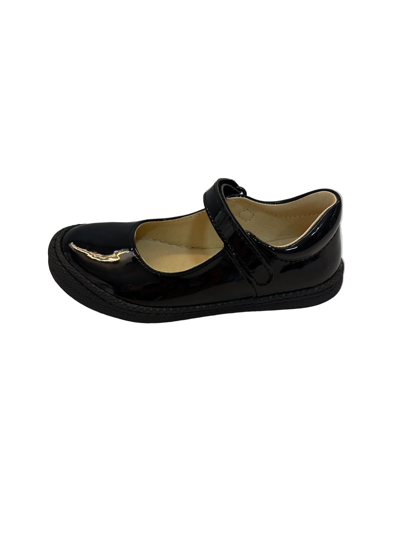 Primigi Vernice Plain Black Patent Shoe