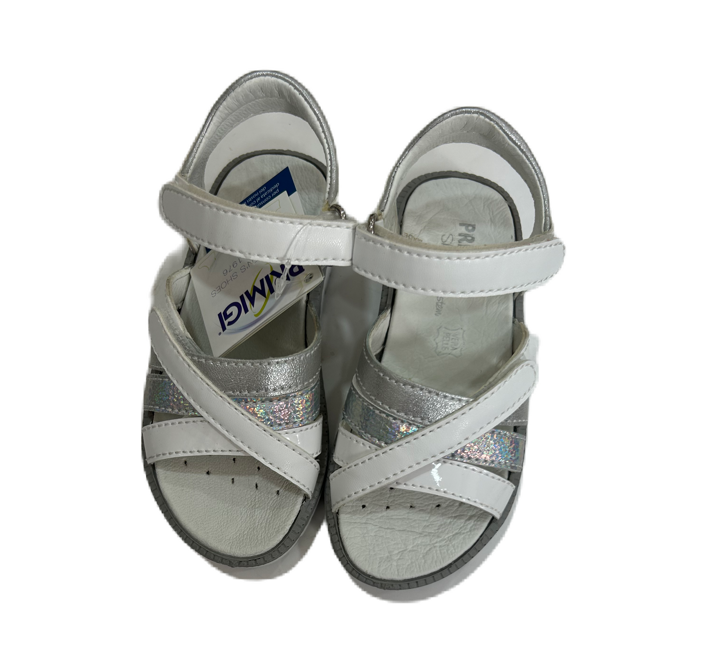 Primigi white and silver sandal