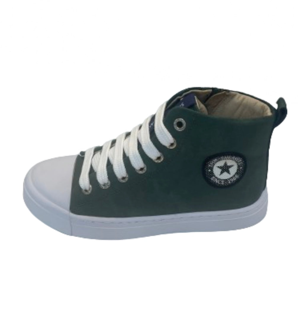 Shoesme green high top trainers
