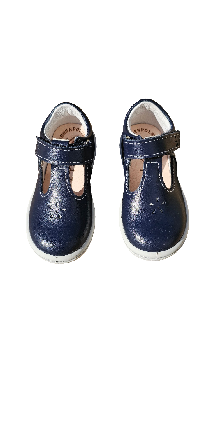 Ricosta, Winona T Bar Navy velcro strap