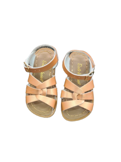Saltwater rose gold sandals
