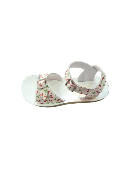 Cherry print saltwater sandal