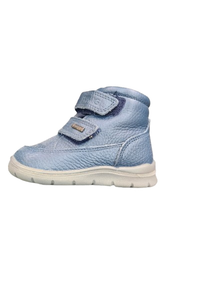 Primigi fur lined navy leather boot with goretex