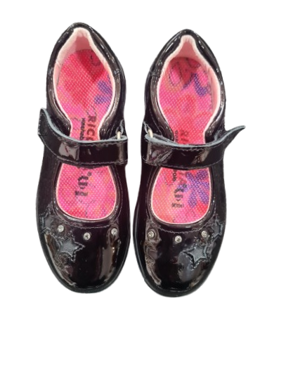 Ricosta Lyla patent school shoe