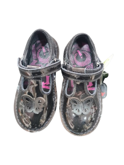 Kickers Adlar T Patl patent shoe with butterfly