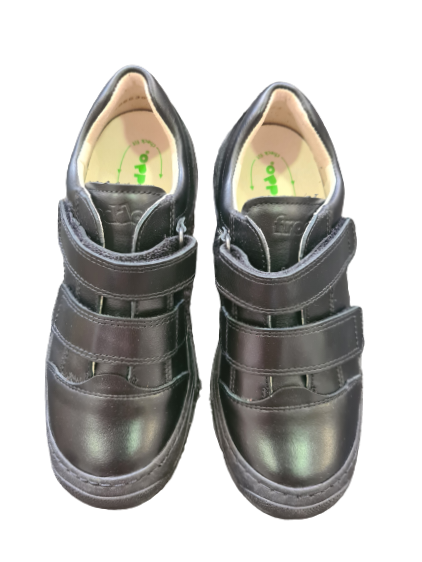 Froddo Leo boys black school shoe