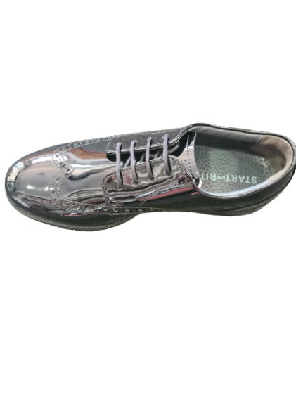 Start rite girls black patent brogue pri