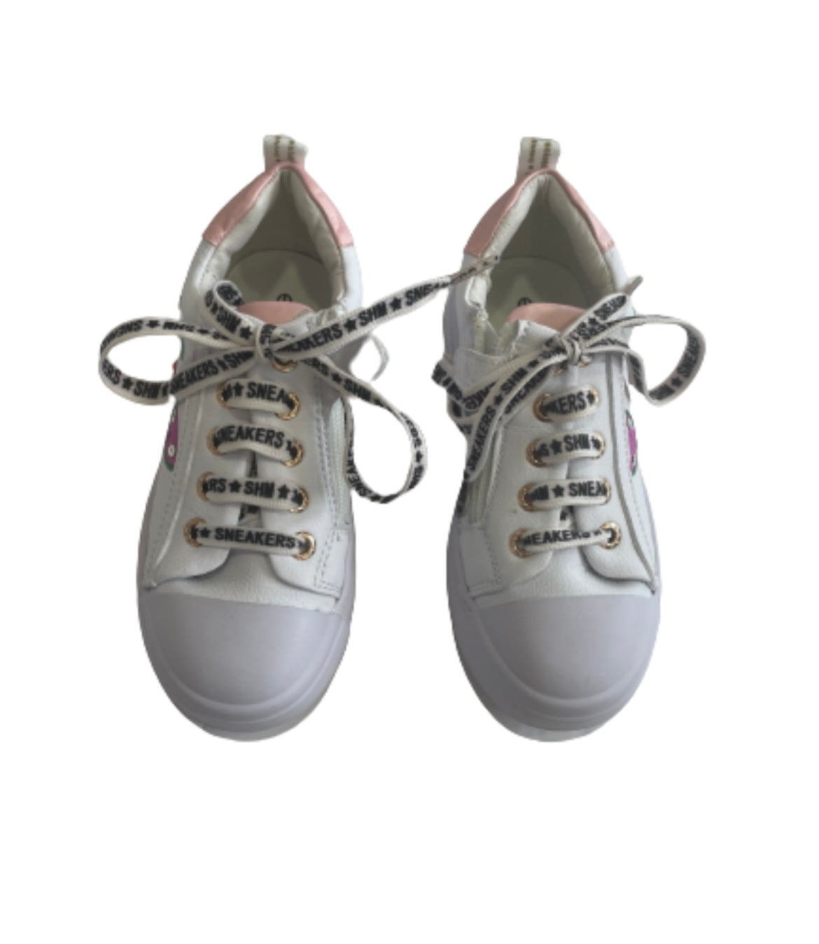 Shoesme white cherrie trainers