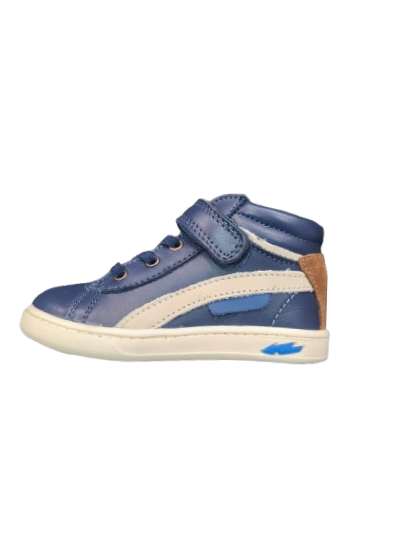 Primigi blue leather Nappa soft oceano ankle boot