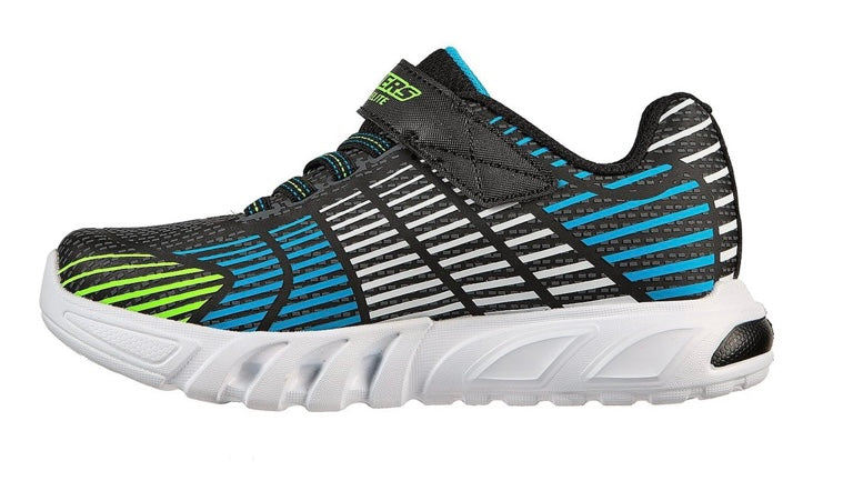 Skechers Flex-Glow Elite (Black/Blue/Lime)