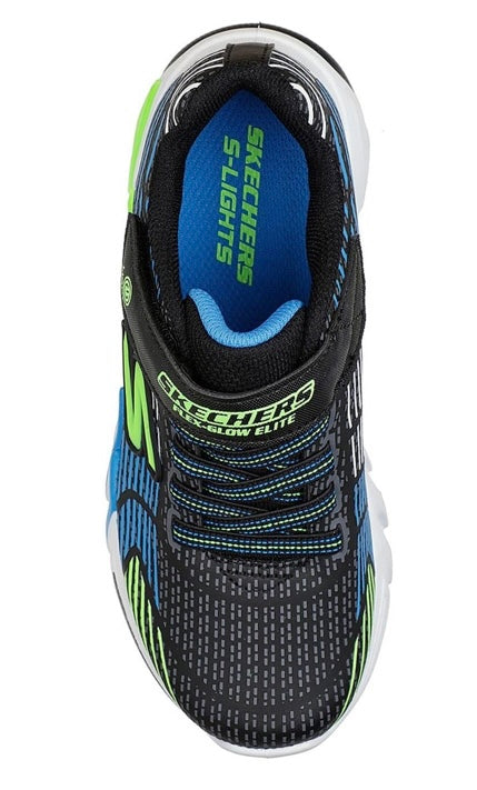 Skechers Flex-Glow Elite (Black/Blue/Lime)