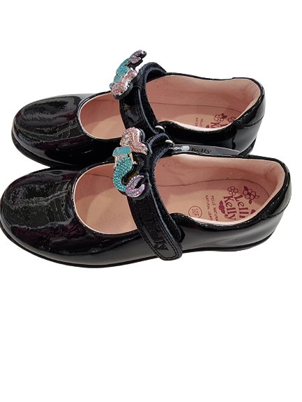 Lelli Kelly black Maribella 2 mermaid patent shoe