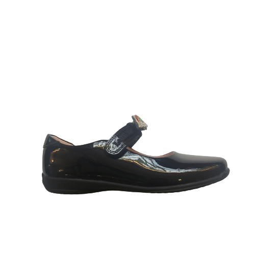 Lelli Kelly Brite 2 patent school shoe