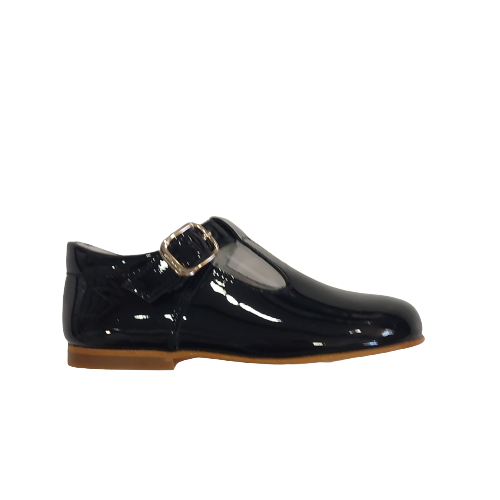 Andanines Navy patent shoe