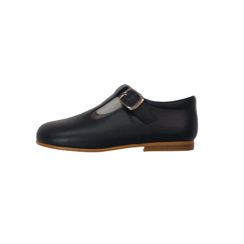 Andanines navy leather shoe