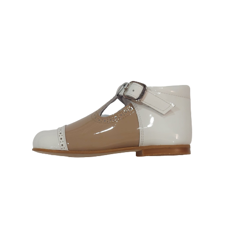 Andanines two tone patent hi shoe