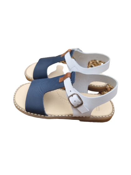 Andanines boys navy and white sandal