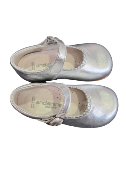 Andanine silver mary jane shoe