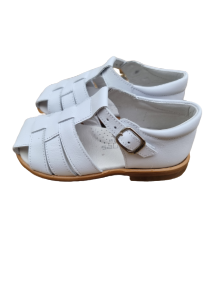 Boys white 2025 leather sandals