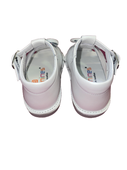 Andanines pre - walker sandal, Bambi nacarado blanco.