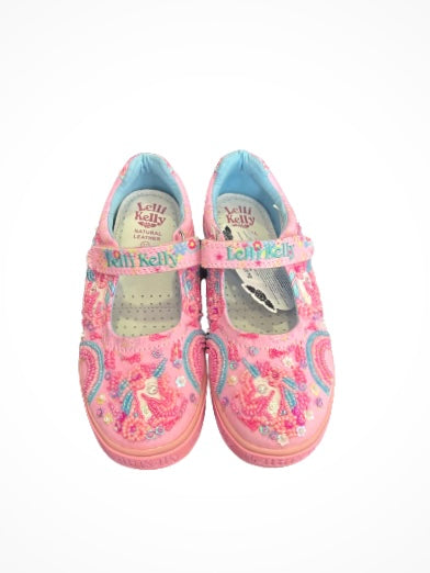 Lelli Kelly pink fantasy canvas shoes