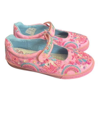 Lelli Kelly pink fantasy canvas shoes