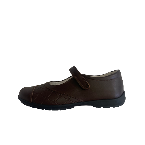 Andanines Eco Marron Leather Criss-Cross