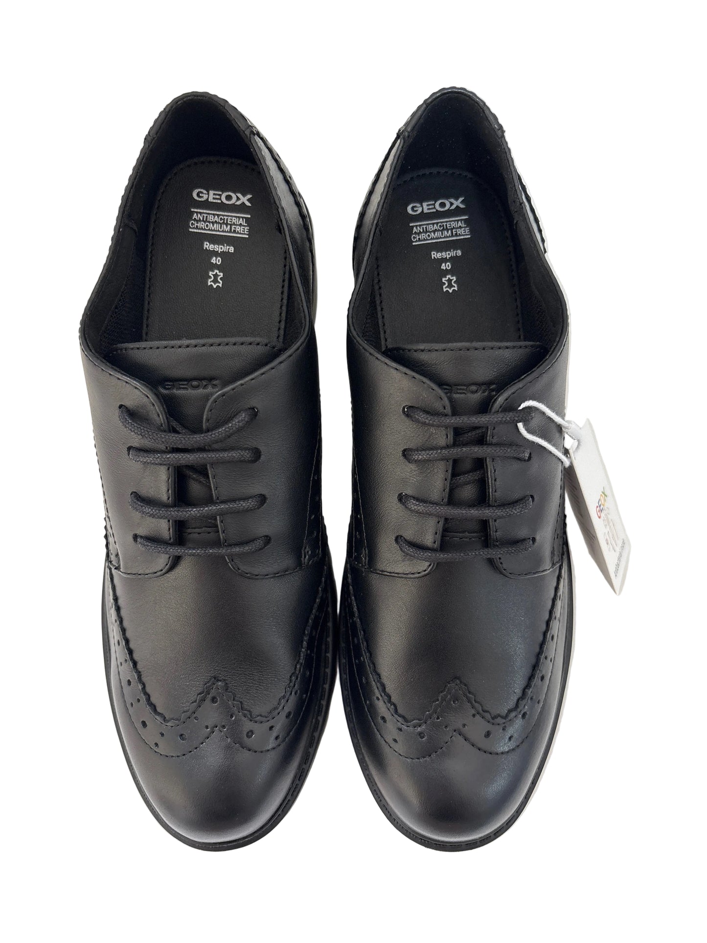 Geox Casey Girl Smooth Leather Brogue
