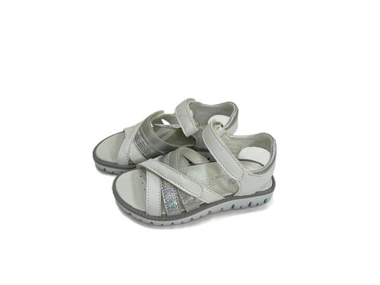 Primigi white and silver sandal