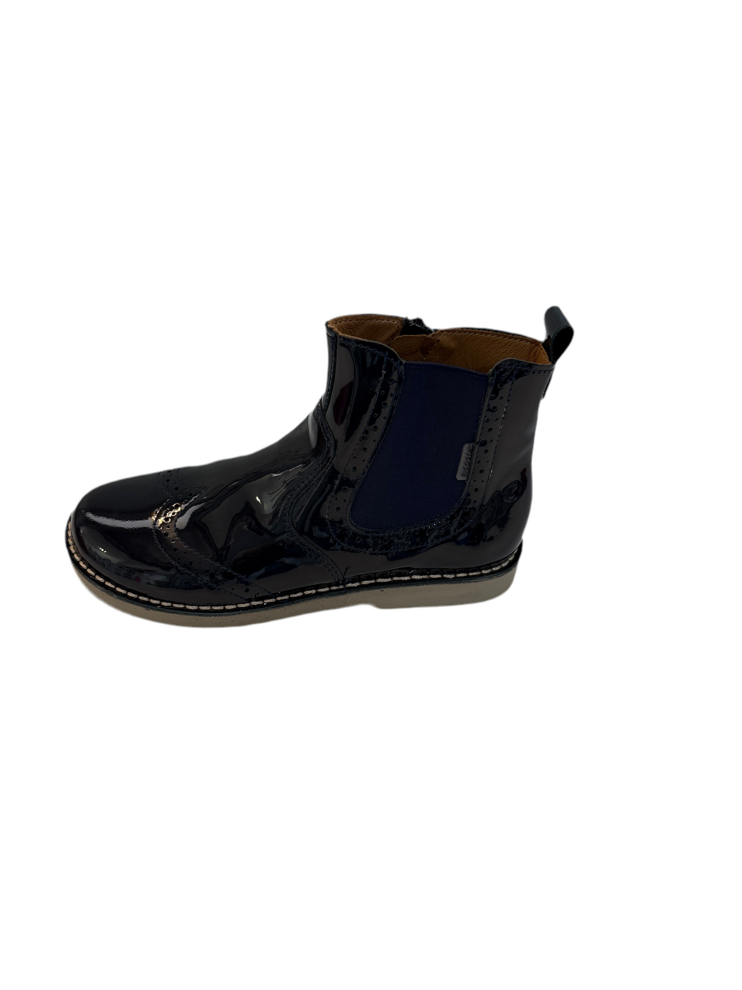 Ricosta Navy Patent Boot