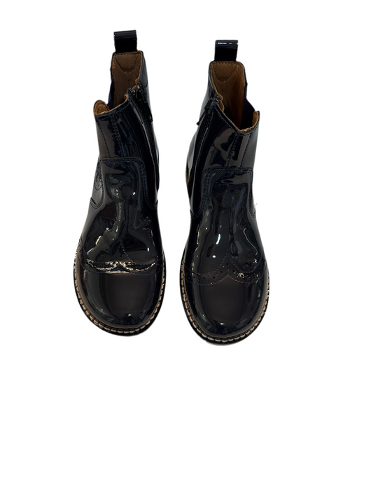 Ricosta Navy Patent Boot