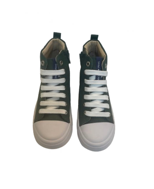 Shoesme green high top trainers