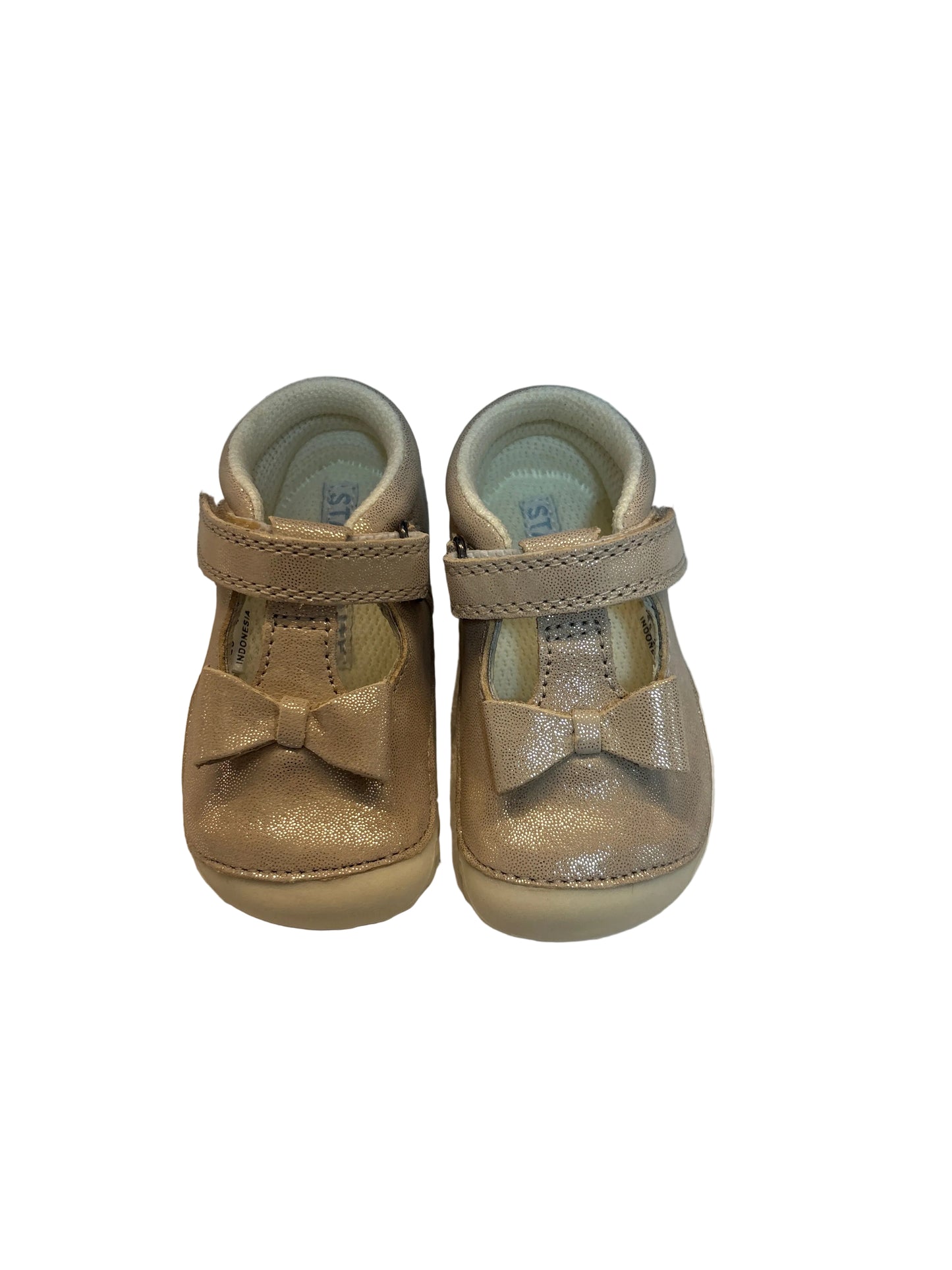 Start Rite Wiggle Pale Gold Glitter Nubuck