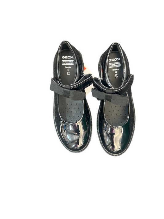Geox j Casey black patent