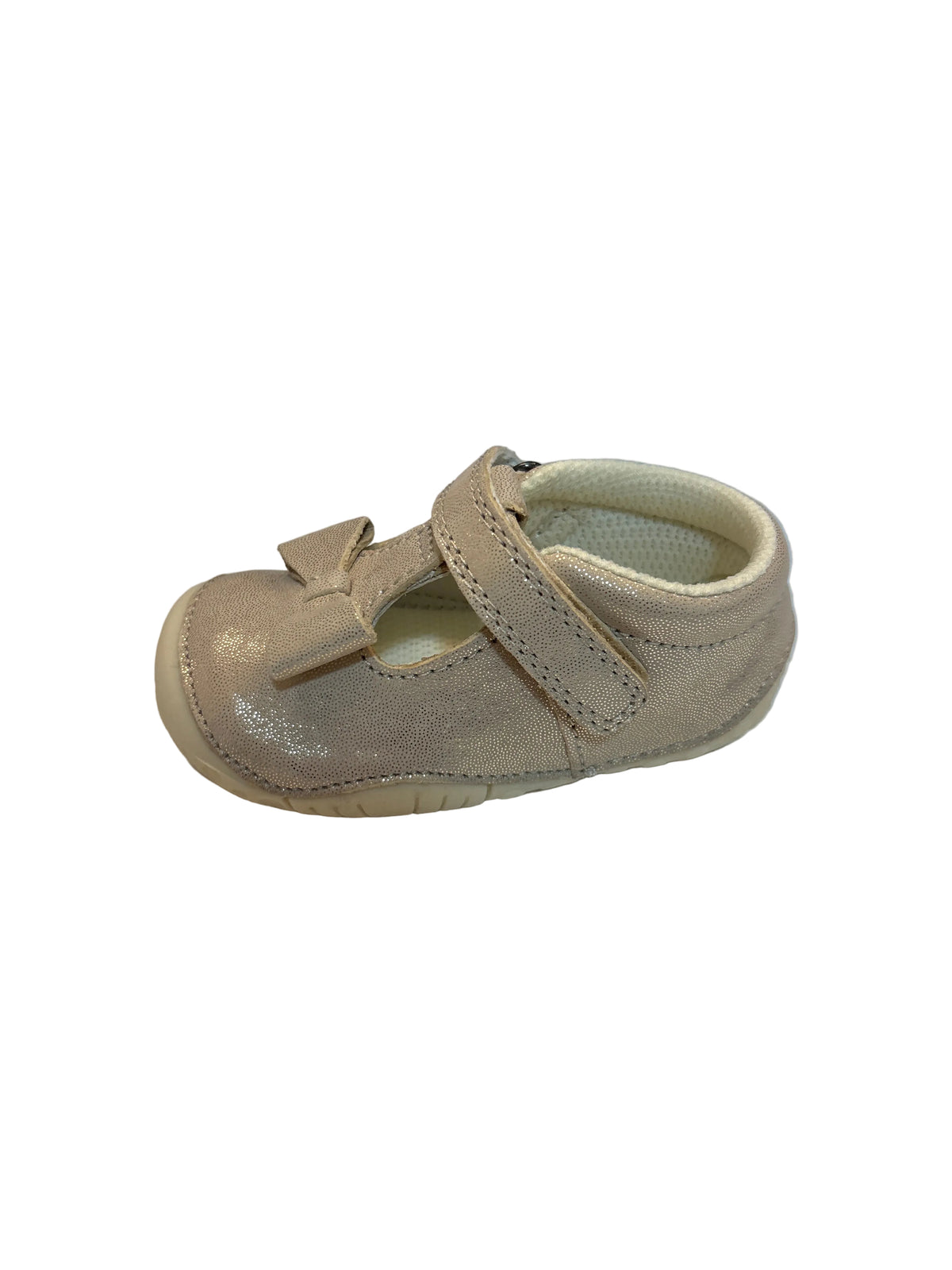 Start Rite Wiggle Pale Gold Glitter Nubuck
