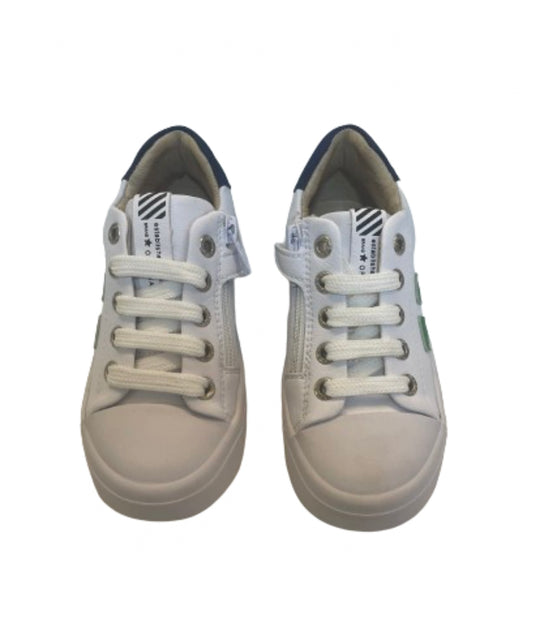 Shoesme white and green trainers