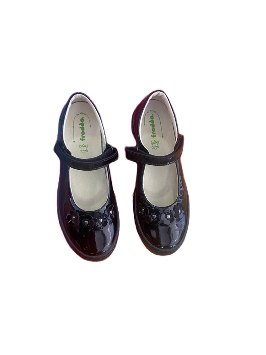 Froddo Black flower patent shoe