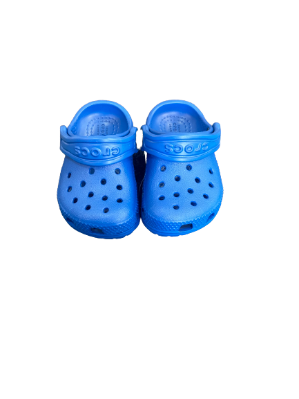 Blue bolt crocs