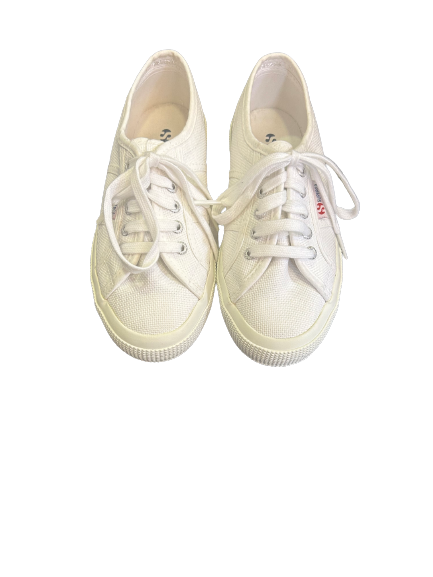 Superga white trainers