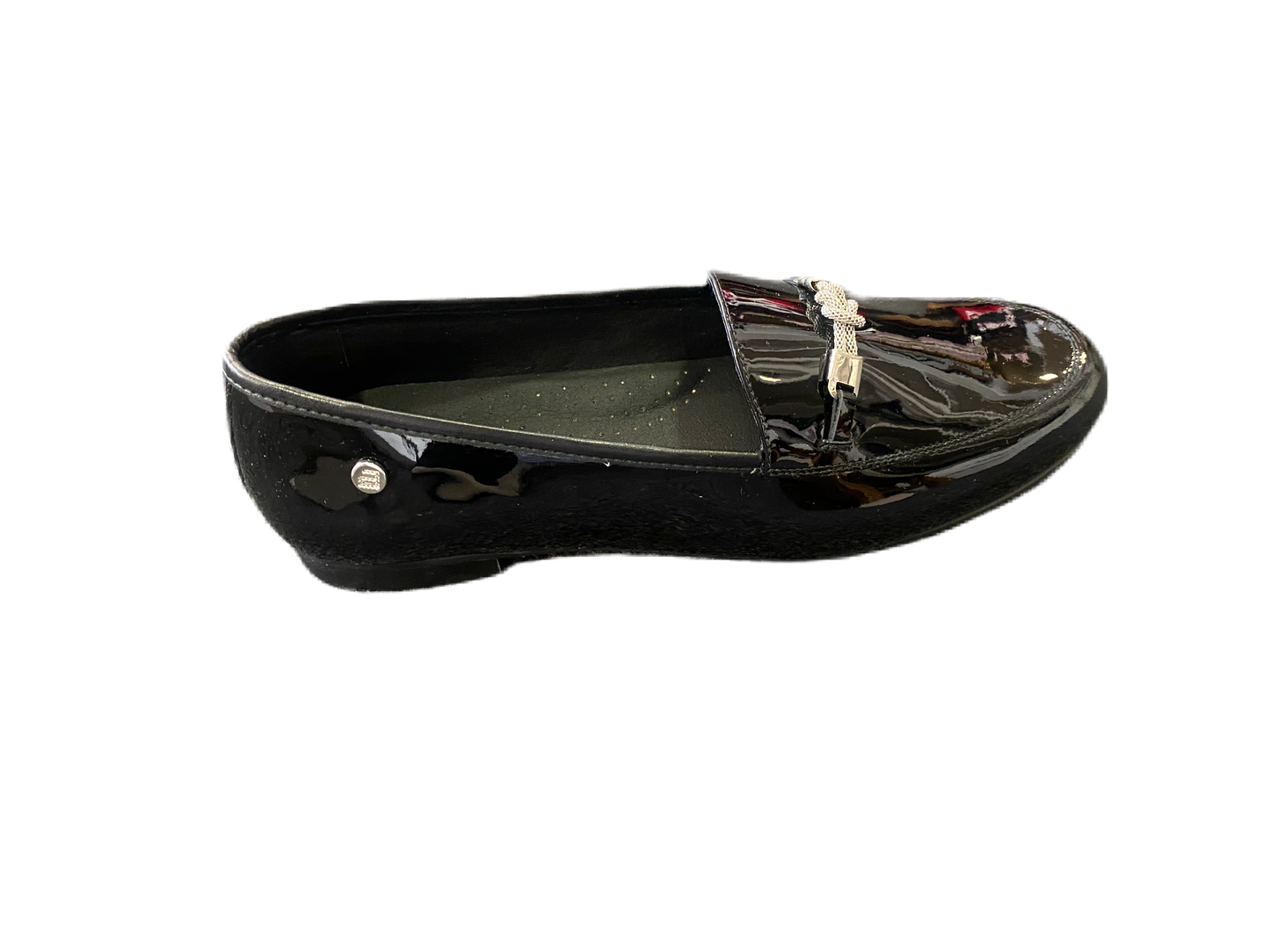 Andanines black patent loafer