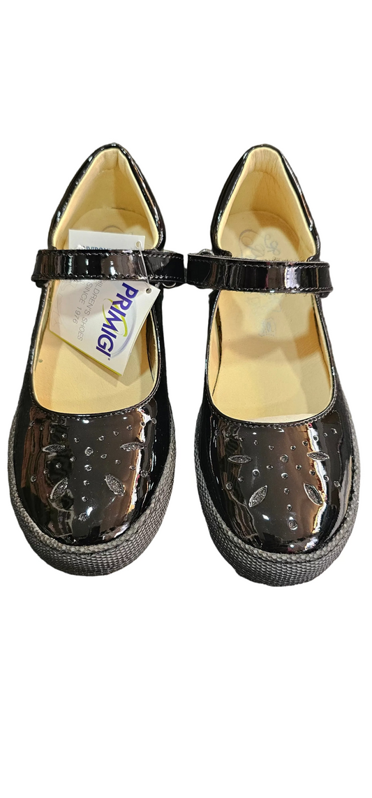 Primigi black patent school.shoe