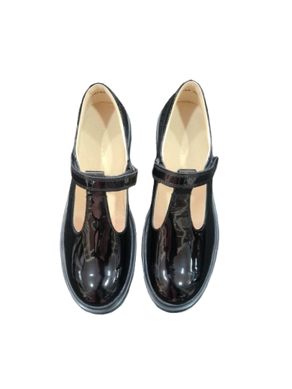 Froddo Black Patent school shoe