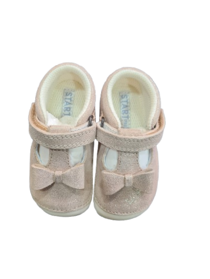 StartRite Wiggle gold glitter prewalker