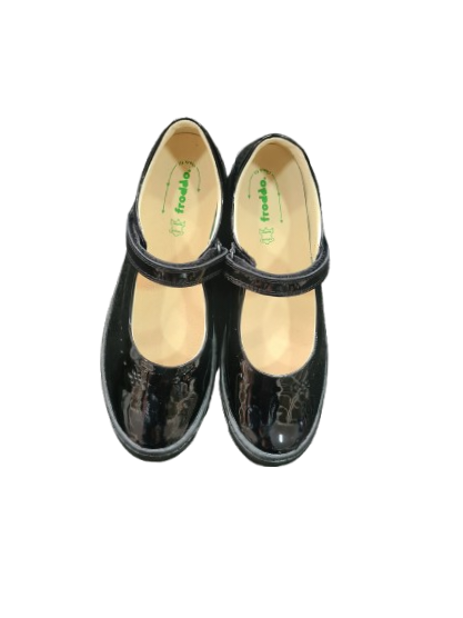 Froddo Black Patent Mia school shoe
